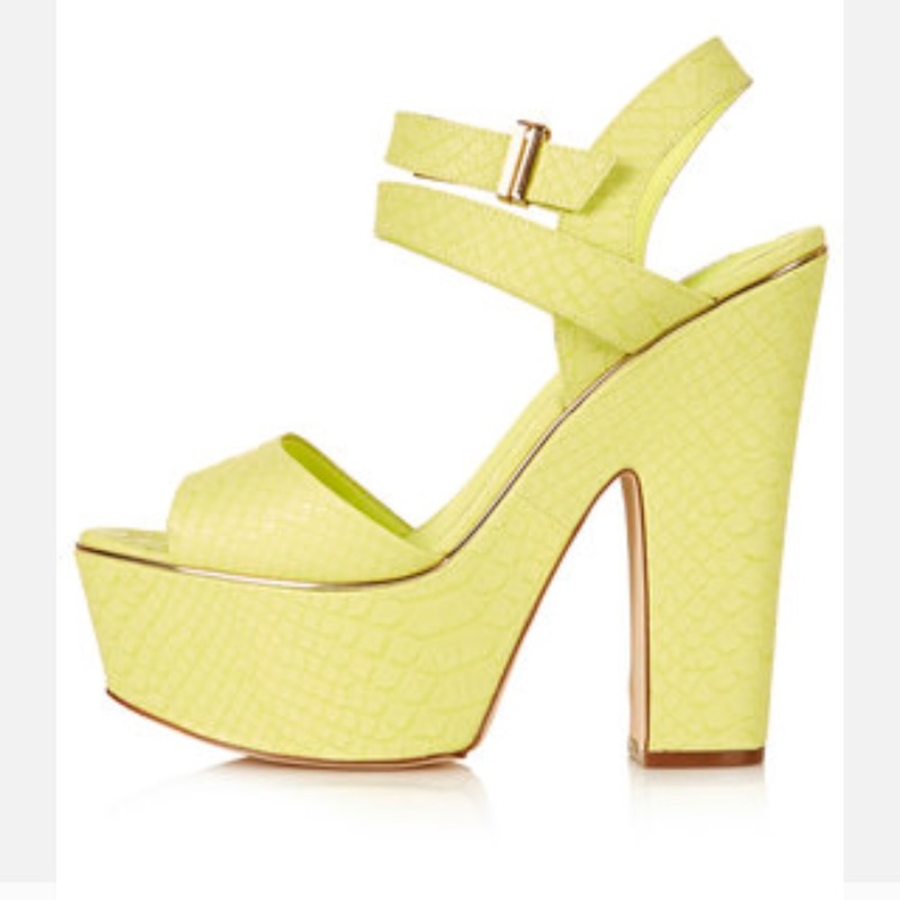 Chunky platform heels